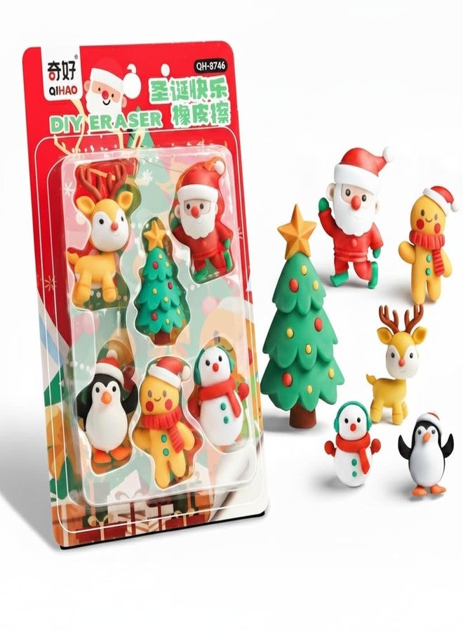 Asera Cutest & Newest Christmas Erasers for Kids Gifts for Christmas Party (Pack of 1) - Image 1